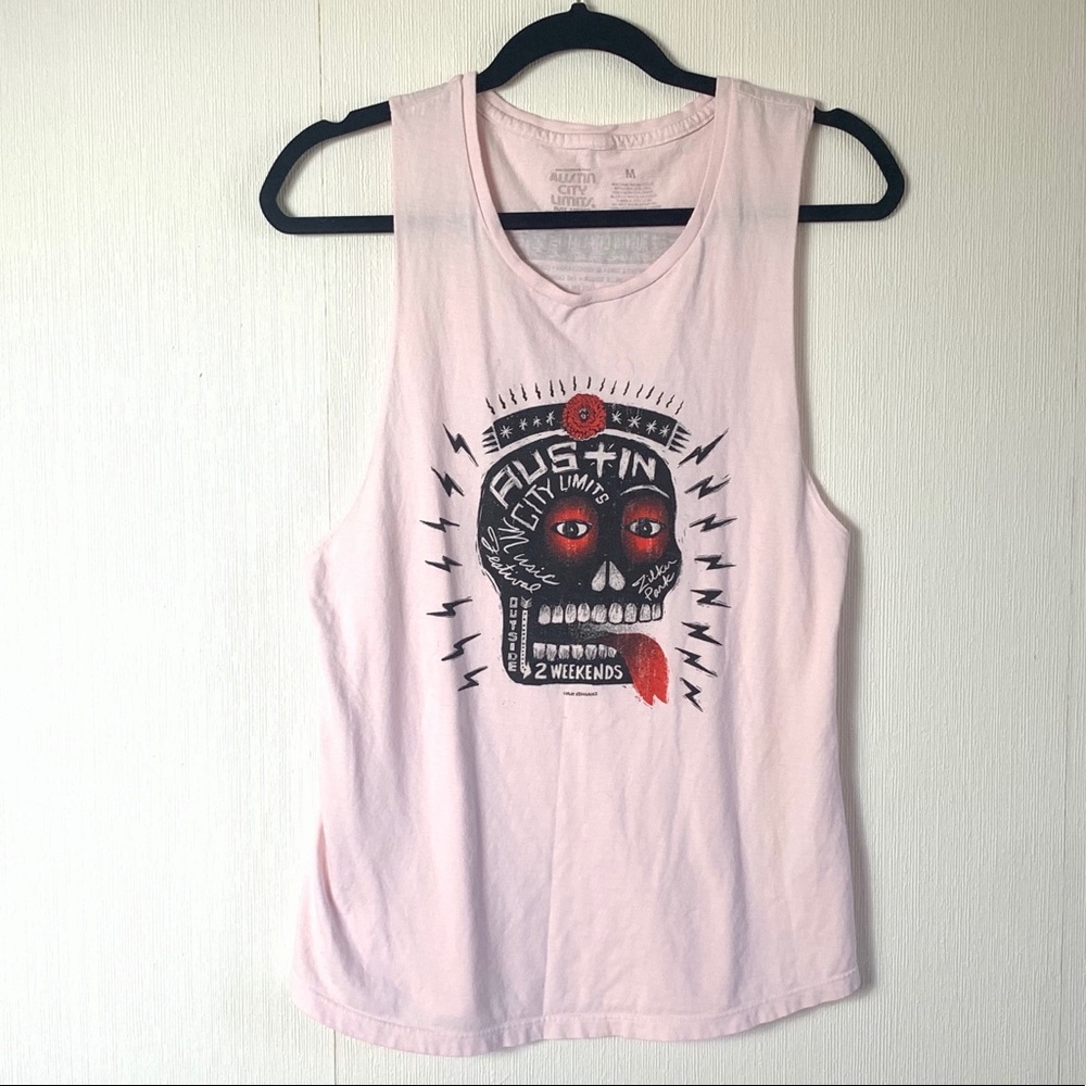 Pink Austin City Limits Music Festival Tank Size M